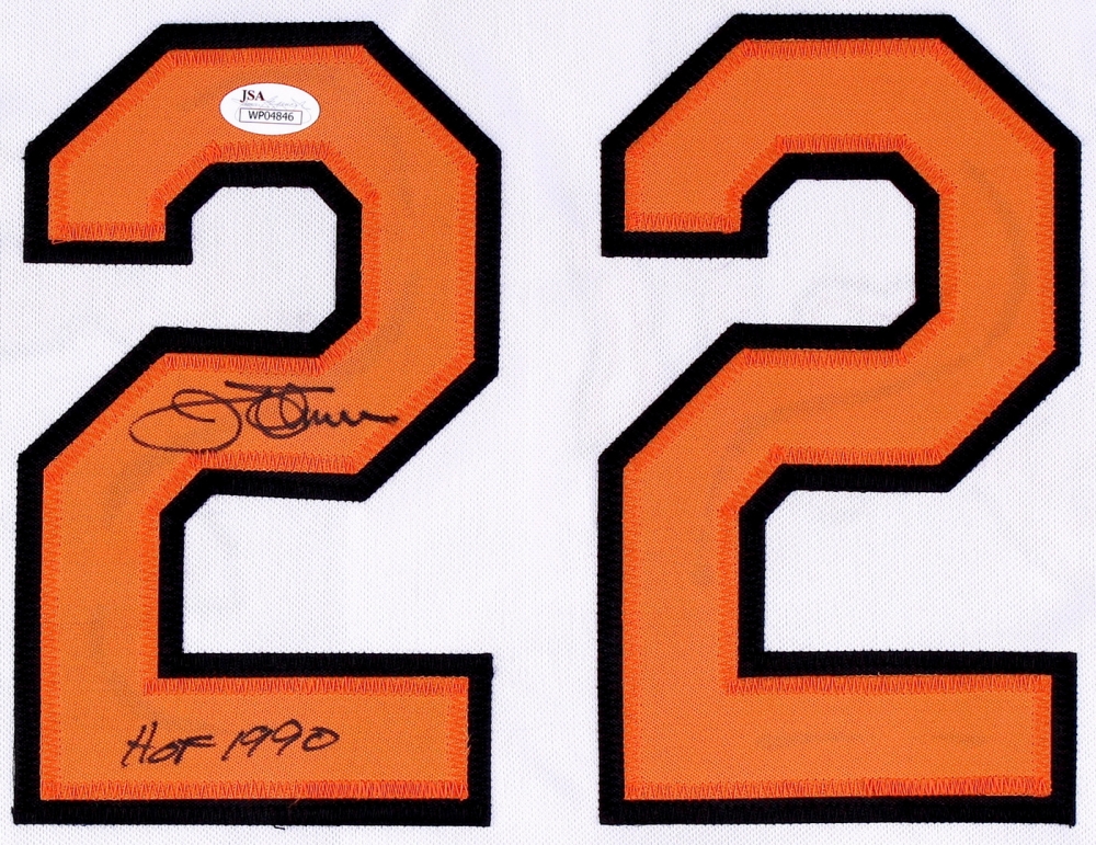 Jim Palmer HOF 1990 Signed Orioles Custm Jersey Framed 34x42